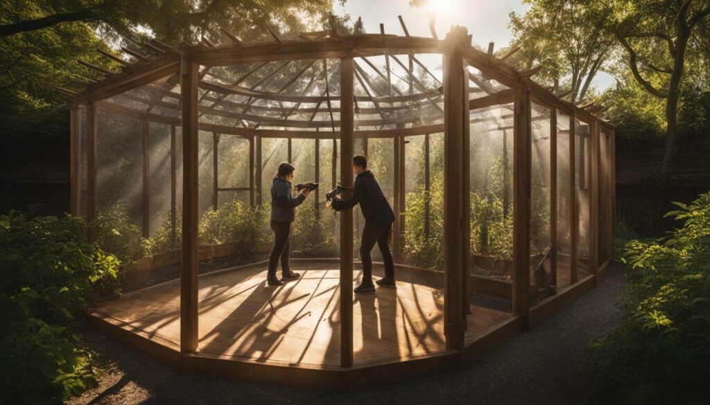 Adding a Floor for Outdoor Aviaries