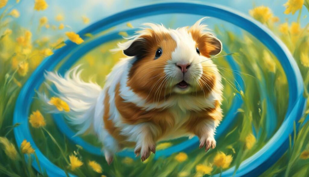 Guinea Pig Jumping through a Hoop Guinea Pig Jumping through a Hoop