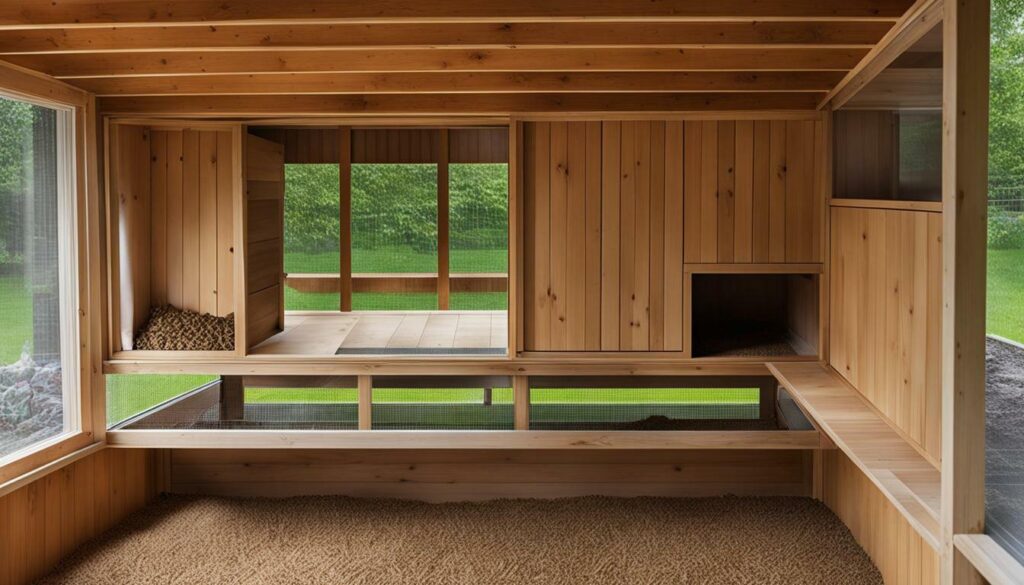 Spacious rabbit hutch