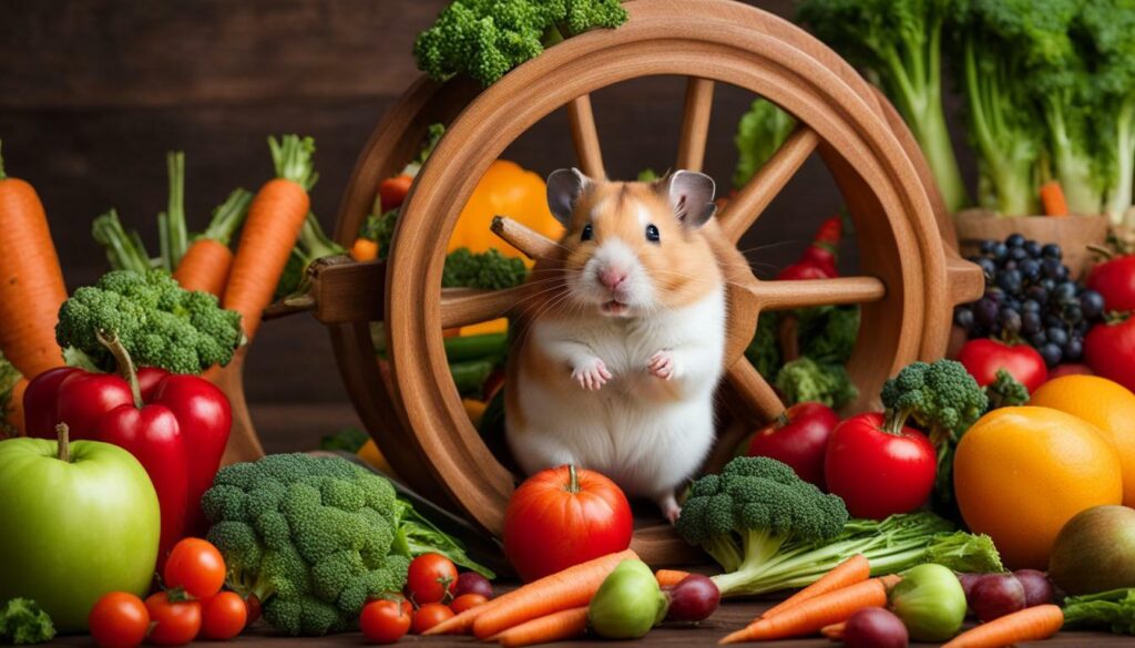 hamster in a wheel