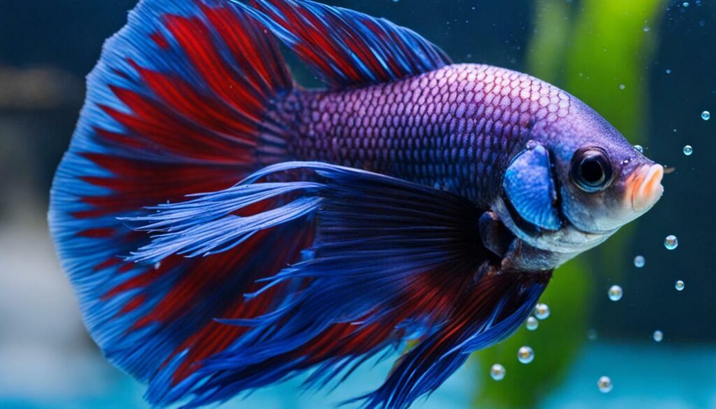 male betta building nest