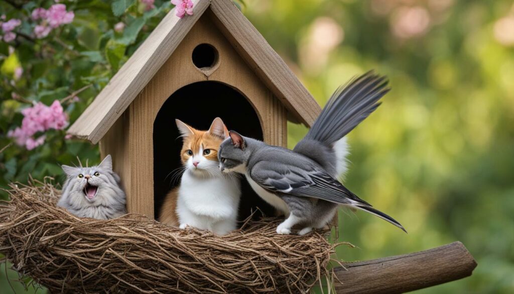 protecting the nest and eggs