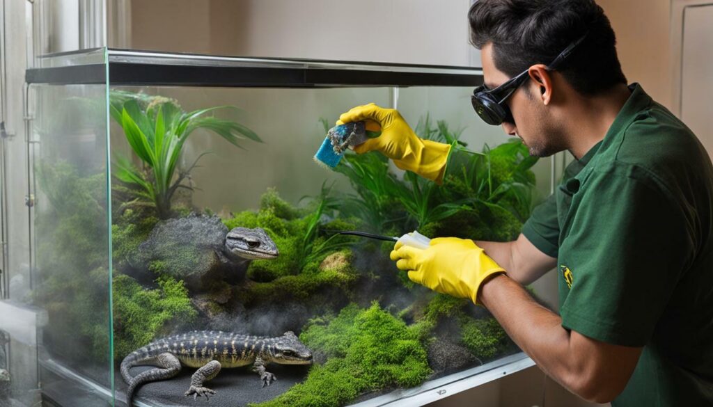 reptile enclosure cleaning reptile enclosure cleaning